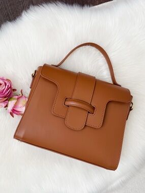 Classic Structured camel Women's Handbag